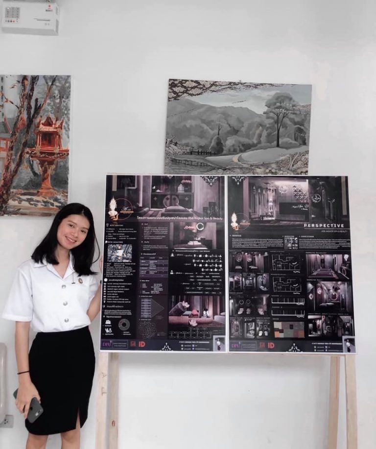 博仁大学柬埔寨留学生的室内设计作品1